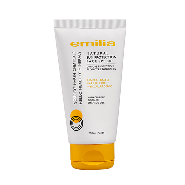 以色列Emilia伊密丽雅天然防晒面霜SPF3075ml