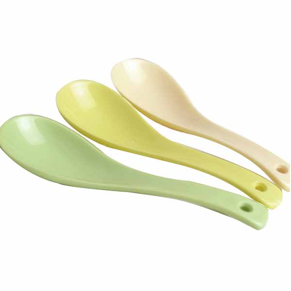 台湾谷的家PLA家用玉米汤勺勺子90*85mm 257g 玉绿