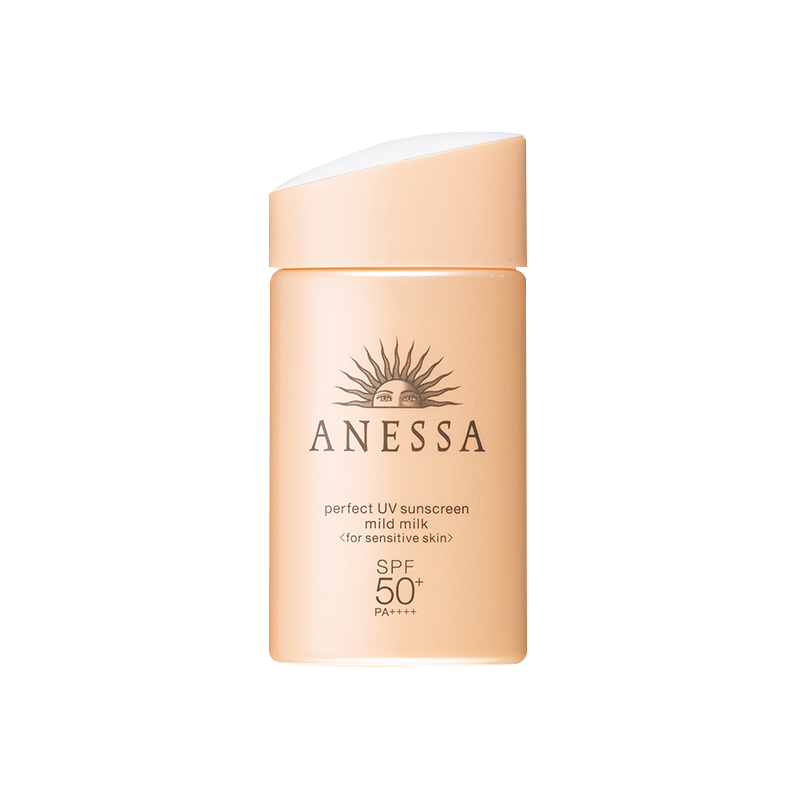 日本ANESSA安耐晒香槟色防晒霜 敏感肌可用SPF50+