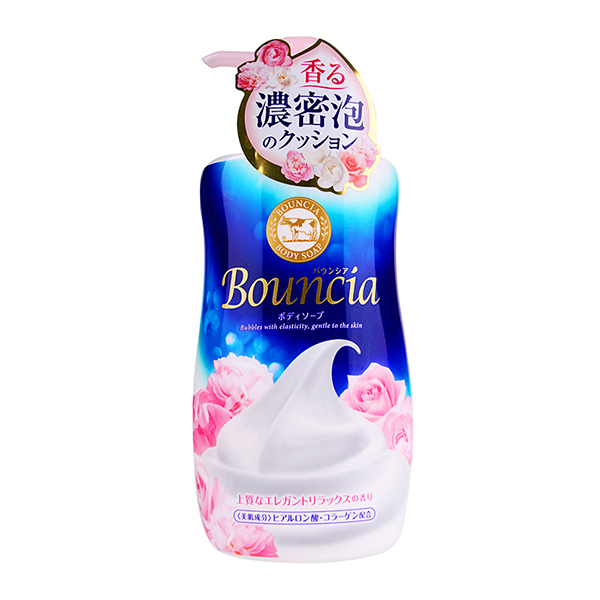 日本COW 牛牌 牛乳石碱bouncia 玫瑰花香沐浴露 5