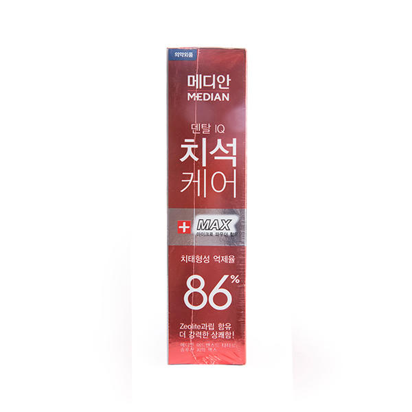 韩国median麦迪安86牙膏红色120g*3支