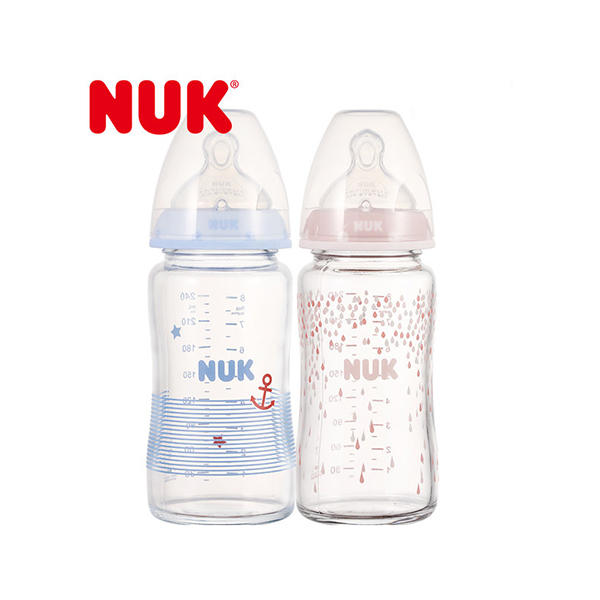 NUK奶瓶 婴儿宽口径玻璃奶瓶新生儿宝宝奶瓶