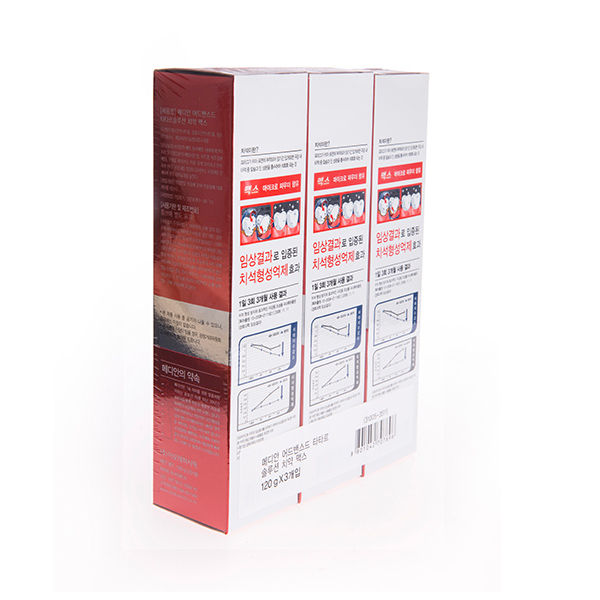 韩国median麦迪安86牙膏红色120g*3支