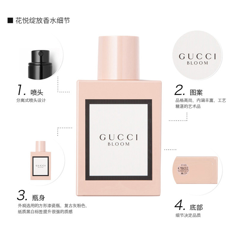 意大利GUCCI古驰花悦香水EDP50ml