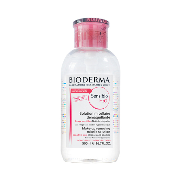 法国Bioderma贝德玛卸妆水舒妍洁肤液S版粉水500ML