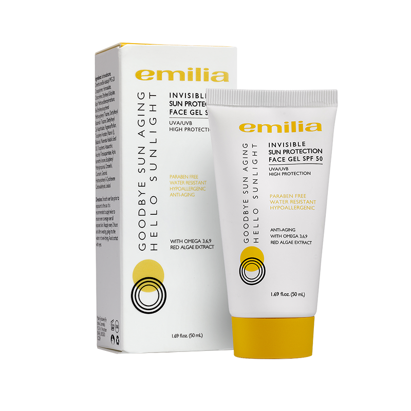 以色列Emilia伊密丽雅面部隐形防晒SPF50凝胶50ml