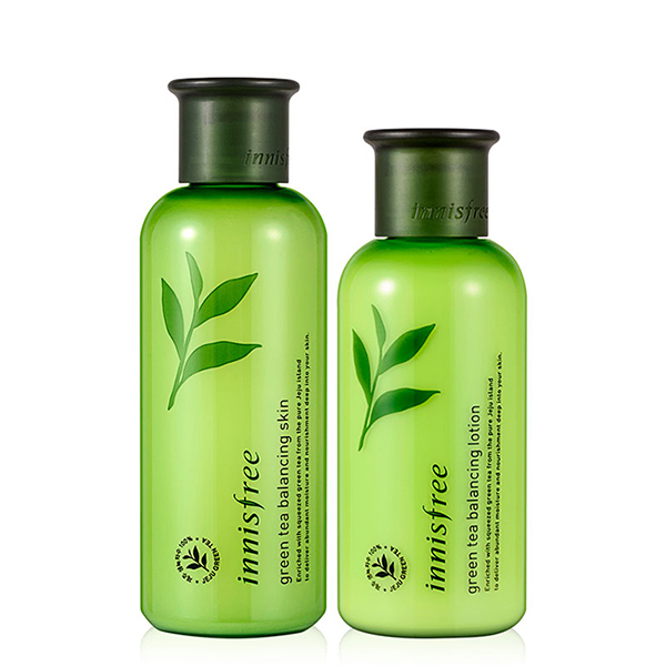 韩国innisfree/悦诗风吟 绿茶精粹平衡爽肤水乳液200ml+160ml 补水保湿控油