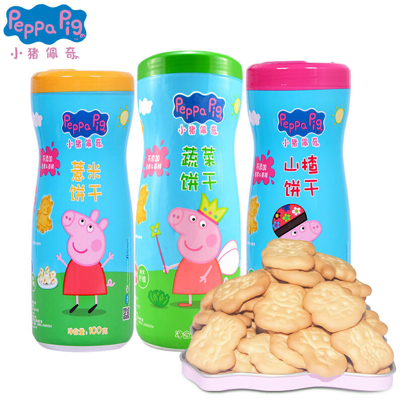 中国小猪佩奇（Peppa Pig） 卡通饼干100g