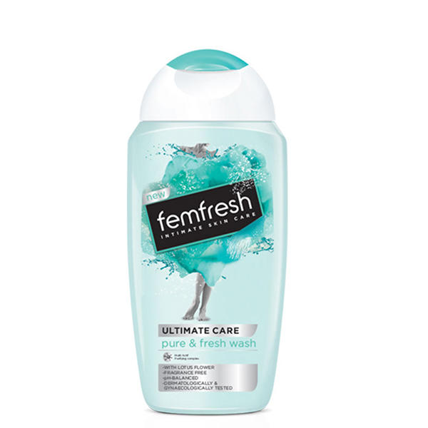 英国Femfresh女性私处洗液清新无味蓝色盖 节日