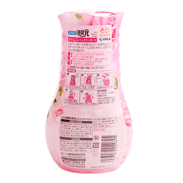 日本小林制药液体芳香剂厕所用玫瑰香味400ml
