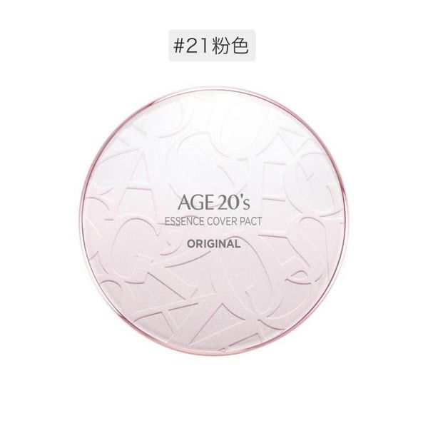 韩国爱敬age 20's水光精华气垫BB粉底水粉霜附替换装 #21象牙白（粉色盒）