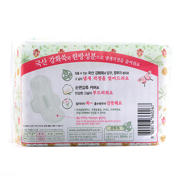 韩国LG贵爱娘日用卫生巾25cm18片