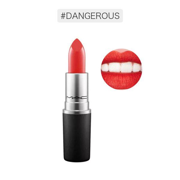 美国MAC 魅可 时尚 口红唇膏 3g #15 Dangerous 橘红色
